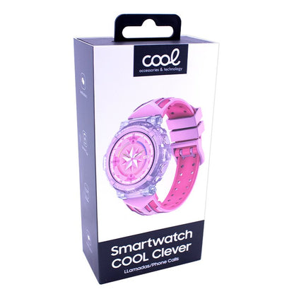 Smartwatch COOL Clever Silicona Rosa (Llamadas, Salud, Deporte)