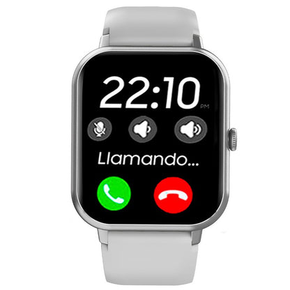Smartwatch COOL Forest Silicona Gris (Llamadas, Salud, Deporte)