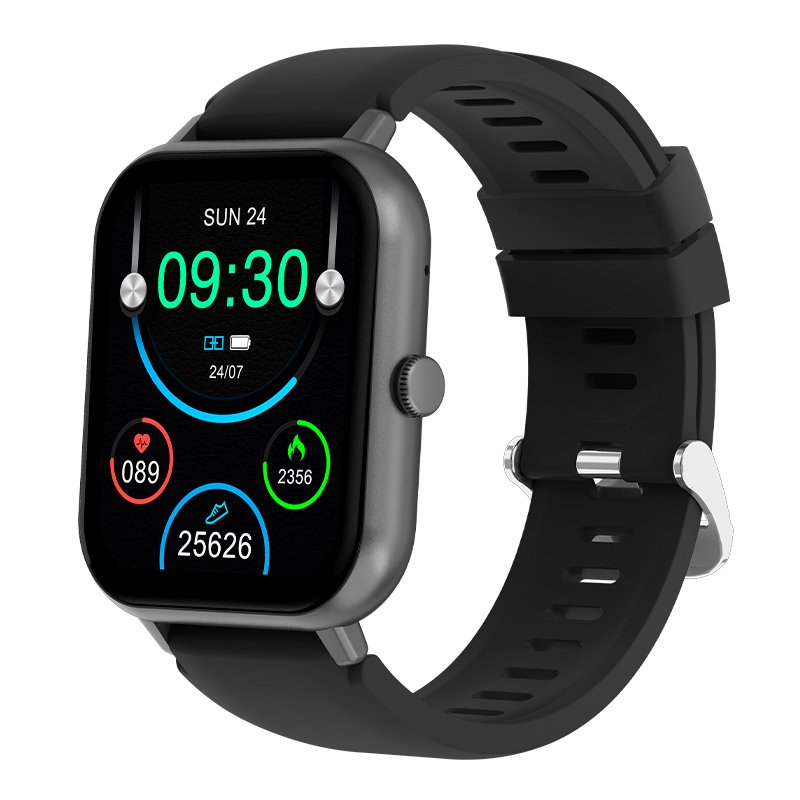 Smartwatch COOL Forest Silicona Negro (Llamadas, Salud, Deporte)