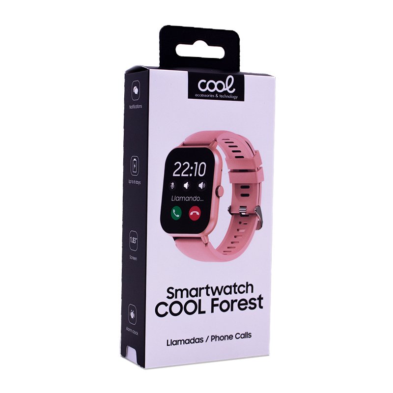 Smartwatch COOL Forest Silicona Rosa (Llamadas, Salud, Deporte)