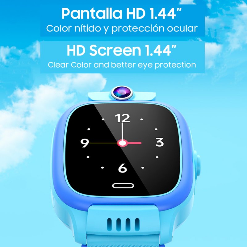 Smartwatch COOL Kids 4G GPS Silicona Azul (Localización, Videollamadas, SIM)