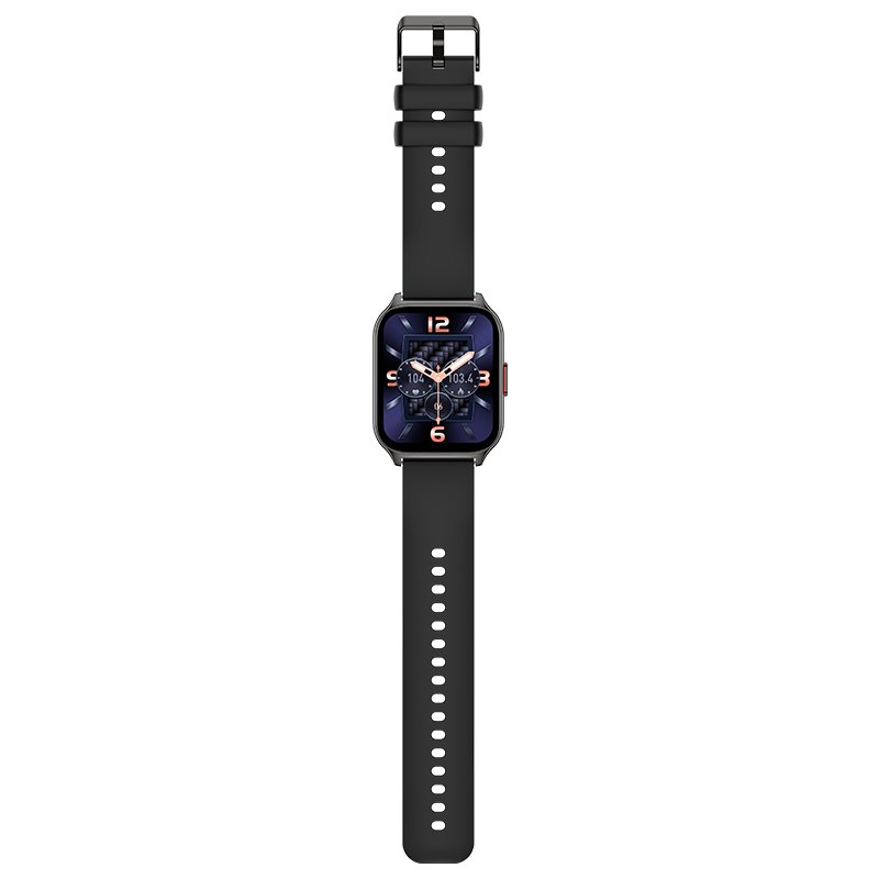 Smartwatch COOL Nova Silicona Negro (Llamadas, Salud, Deporte)