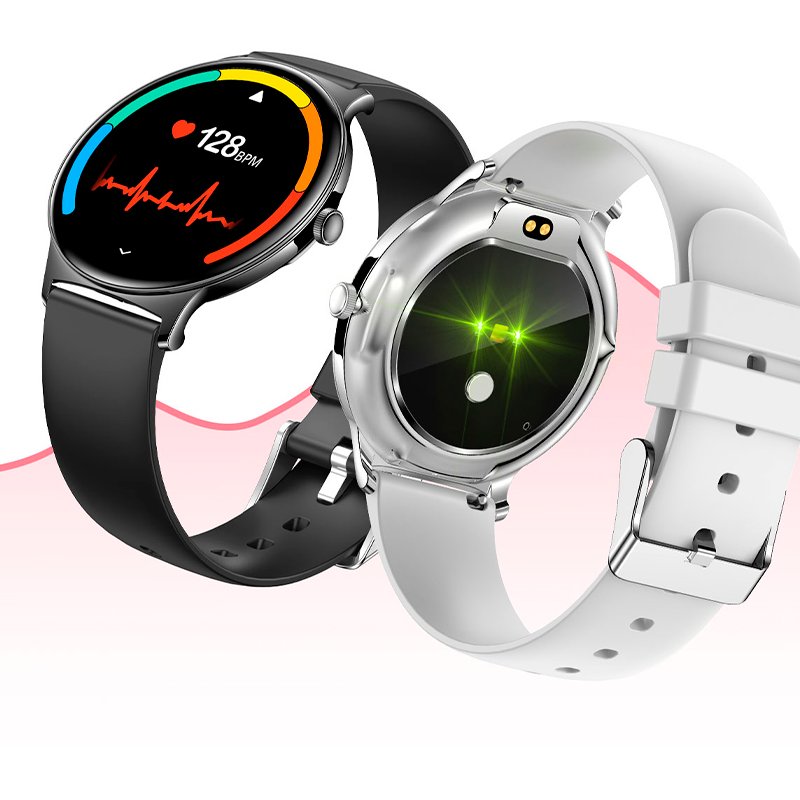 Smartwatch COOL Ultrathin + 2 Correas (Amoled, Llamadas, Ultrafino) Negro