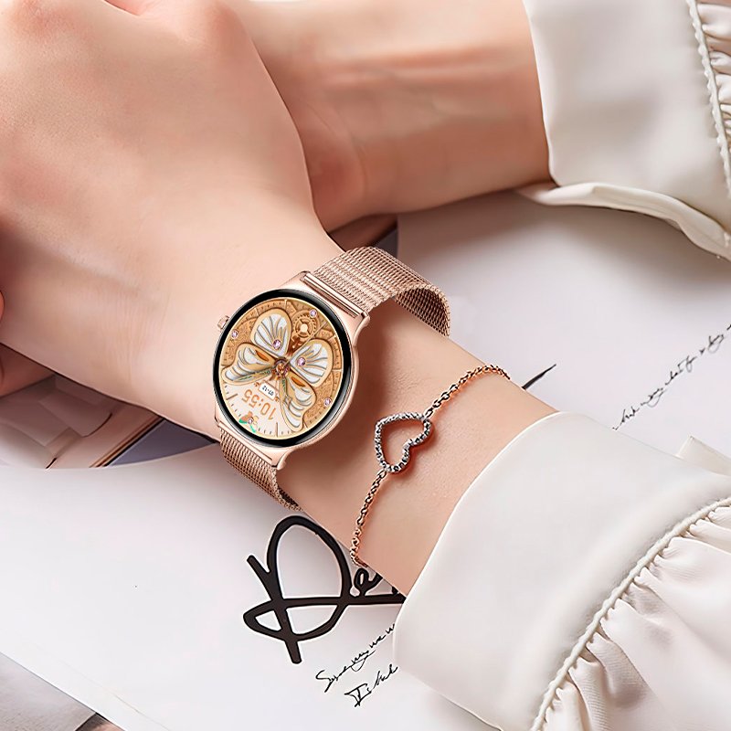 Smartwatch COOL Ultrathin + 2 Correas (Amoled, Llamadas, Ultrafino) Rosa