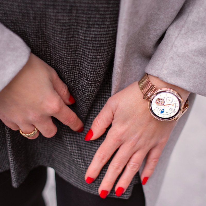 Smartwatch Pantalla Amoled COOL Mónaco + 2 Correas (Llamadas, Salud) Rose Gold