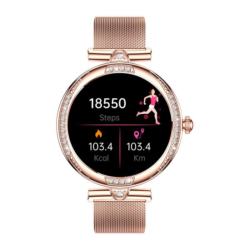 Smartwatch Pantalla Amoled COOL Mónaco + 2 Correas (Llamadas, Salud) Rose Gold