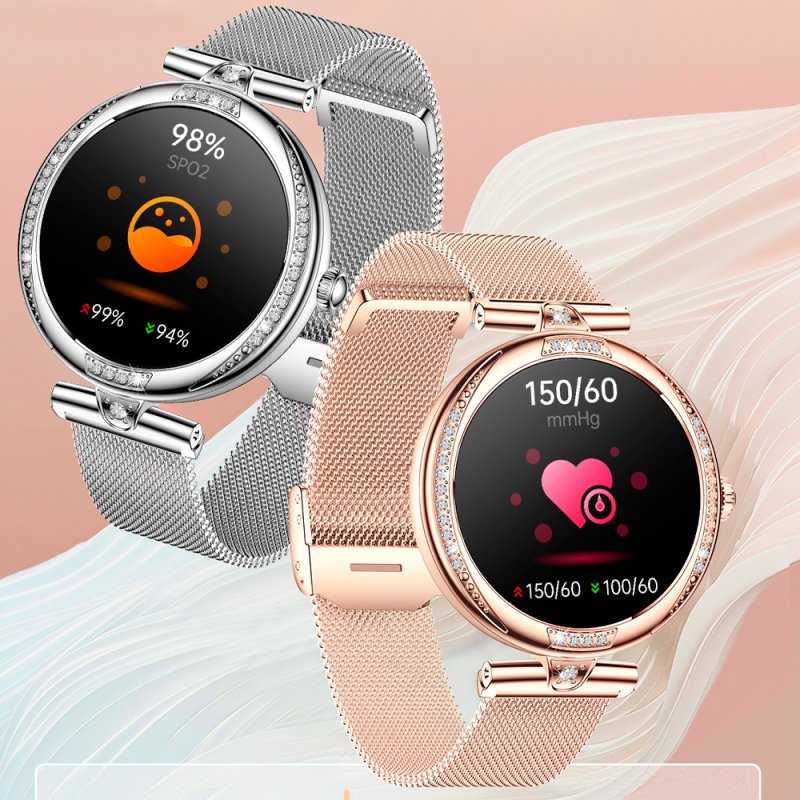 Smartwatch Pantalla Amoled COOL Mónaco + 2 Correas (Llamadas, Salud) Rose Gold