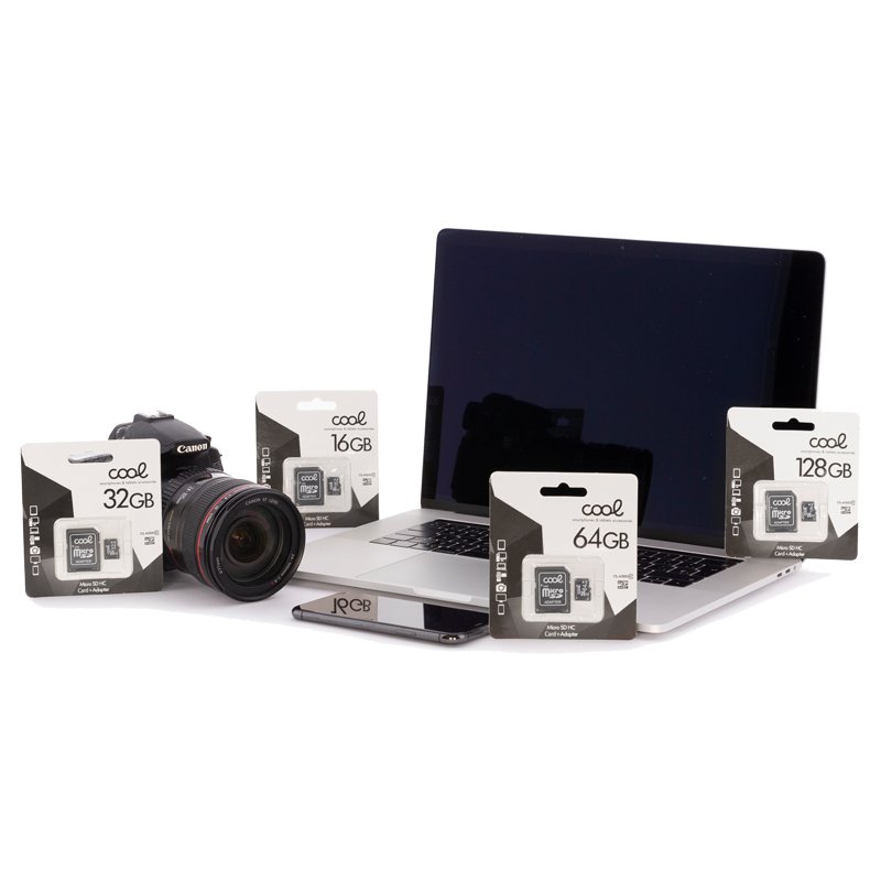 Tarjeta Memoria Micro SD con Adaptador x512 GB COOL (Clase 10)