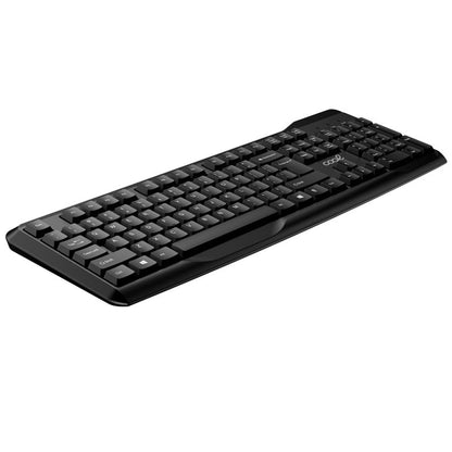 Teclado Office Inalámbrico PC Kit + Ratón COOL Enter Negro (Español)