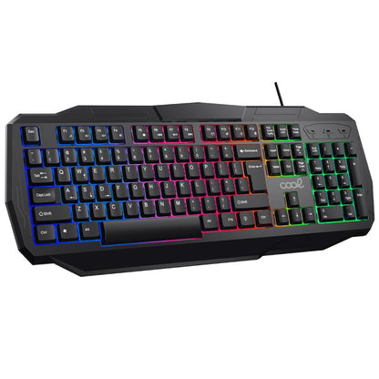 Teclado PC Gaming USB (Combo 4 en 1) + Raton + Auriculares + Alfombrilla COOL Youth (Español)