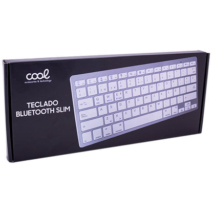 Teclado Slim Bluetooth PC / Tablet COOL Blanco (Español)