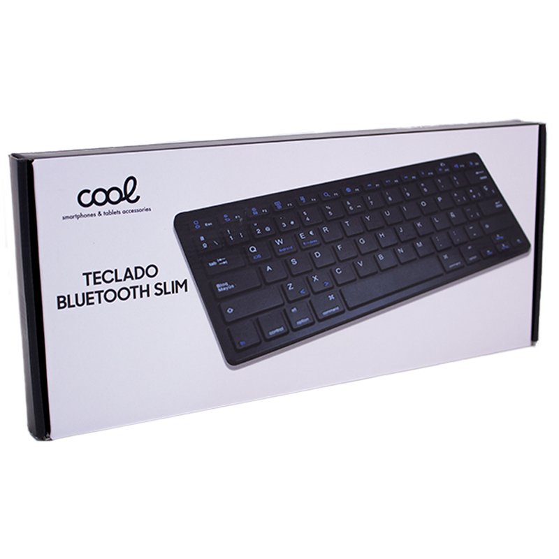Teclado Slim Bluetooth PC / Tablet COOL Negro (Español)