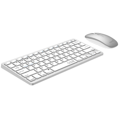 Teclado y Ratón Bluetooth PC / Tablet COOL Mobility Blanco (Español)