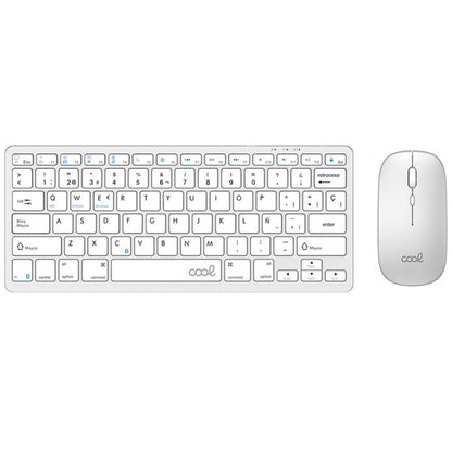 Teclado y Ratón Bluetooth PC / Tablet COOL Mobility Blanco (Español)