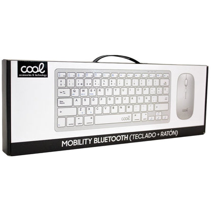 Teclado y Ratón Bluetooth PC / Tablet COOL Mobility Blanco (Español)